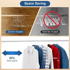 SPECILITE Wire Metal Clothes Hangers Bulk 200 Pack for Standard Size Suits, Coats, Shirts, Pants, Skirts, Space Saving, Non Slip,16 Inch 12 Gauge Ultra Thin, White