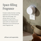 Pura & Simplicity Home Scent Refill - Smart Air Diffuser - Long-Lasting Luxury Fragrance per Refill - Home Essential - Clean & Safe Diffuser Fragrance - 2 Pack, Apple