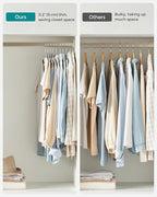SONGMICS Clothes Hangers, Pack of 30 Plastic Coat Hangers, Space-Saving, Light Gray and Dark Gray UCRP30G