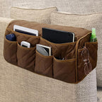 Armchair Caddy,Non Slip Recliner Organizer,Waterproof Sofa Armrest Organizer, Remote Control Holder for Recliner.Chair Arm Organizer with 14 Pockets for TV Remote, Phone, Magazine