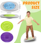 Maze Balance Board for Kids, 3 Replaceable Labyrinth Boards with 2 Balls, 20 Inch Plastic Toddler Wobble Board Rocker for Sensory Training, Non-slip Pedals, Max Load 130 Lbs