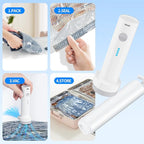 20 PCS Vacuum Seal Bags for Clothing with Electric Air Pump, Compression Space Saver, Vacuum Storage Bags for Luggage, Travel, Blankets, Pillows, Bedding and Moving, Hand Pump Included
