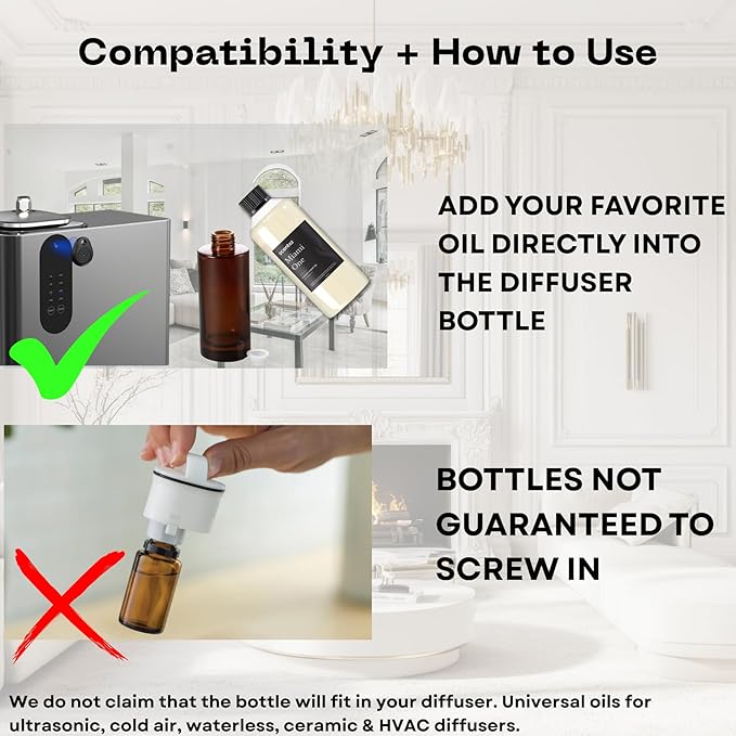 Scentia Hotel Diffuser Oil Inspired by 5-Star Hotel Scent - 500 ml 16.9 fl oz - Fragrance Oil Blend Jasmine, Bergamot Notes for Aromatherapy Diffusers and Humidifiers - Coastal, Thanksgiving Gift