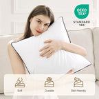 puredown® 22x22 Pillow Inserts Set of 2, Full Fluffy Down Alternative Decorative Pillows, Soft Plush Throw Pillows for Couch, Sofa, Bed and Home Decor