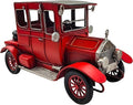 YCHTEWY-Iron Classic Red Vintage car Model Collectible Vehicle Decoration, Metal Truck Christmas Decor ，Unique Blend of Vintage, Rustic, Farmhouse Truck Decor for Table Top Decor. (C)…