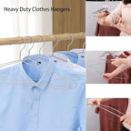 Wire Hangers 10 Pack Clothes Hangers Heavy Duty Metal Coat Hanger Stainless Steel Thin Hangers 16.5 inch
