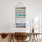 Inspirational Wall Art Decor for Office, Wooden Rustic Hanging Motivational Wall Art Decoration Sign, Inspiring Positive Quotes Wall Art for Home Living Room Bedroom Bathroom Classroom Gym 12"x24"