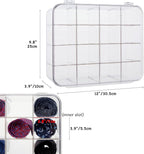 Tie Rack Organizer, Clear Tie Organizer Box, Acrylic Tie Display Rack for 16 Ties Storage, Tie Box Organizer for Men Tie Holder (Transparent)