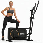 TOUSAINS Elliptical Trainer ET3, 32 Levels Magnetic Resistance, 18" Stride Length Elliptical Machine for Home, Compact Design with Hyper-Quiet Drive, 265 lbs Weight Capacity
