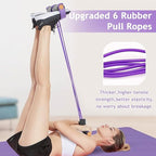 Pedal Resistance Bands with Handles, 21 Fitness Resistance Bands-6 Tube, Resistance Bands with Handles Pedal, Stretch Bands for Exercise Sit Up Exercise Equipment AB Workout Equipment for Women Men