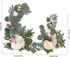 2pcs Top ABS Hanging Flower Swags - Lifelike Artificial Decorative Arch Flowers for Wedding, Party, Photography & Outdoor Events