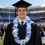 Leis for Graduation 2026, Artificial Flower Wreath with Cards Graduation Lays Gifts, Congrats Grad for High School