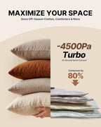 Vacuum Seal Bags for Clothing Travel with Rechargeable Cordless Pump, VINTAR 24 Pack Space Saver Vacuum Storage Bags, Travel Vacuum Compression Bags Set for Luggage Clothes Bedding Blanket