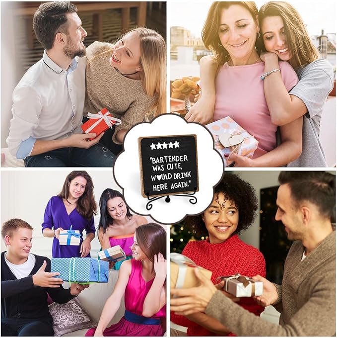 Funny Home Bar Plaque, Wooden with Stand, Bar Table Decorations, Desk Shelf Decor Supplies