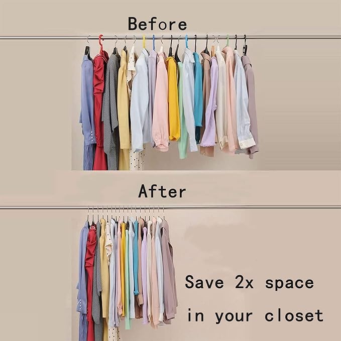 Premium PVC Coating Metal Hangers 20 Pack, Heavyduty, Non Slip Slimline, Suit Jacket T Shirt Hangers, Gold Hooks, Space Saving Clothes Hanger (Black)
