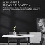 MaxGear Large Cork Boards for Walls 48" x 36", Black Felt Bulletin Board Tiles for Office Decor, 12 Pack Felt Wall Tiles with Slat Paneling, Push Pin Board Home Wall Organizer