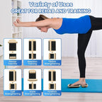 JUMPOW Ankle Balance Board Foot Strengthener Trainer for Sprained Ankle, Adjustable Single Leg Board for Recovery from Sprains, Giboard for Balance Training, Axisboard for Leg Stability