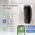 Air Esscentials The Diamond Smart Scent Air Machine for Home, Bluetooth App-Controlled, Covers up to 500 sq. ft, 100mL Waterless Fragrance Oil Diffuser with Cold Air Aromatherapy, Black