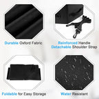 Hat Box for Travel & Home Closet Storage, Side Reinforced Octagonal Case, Crush-proof, Dust-proof for Cowboy, Panama & Fedora Hats, Black
