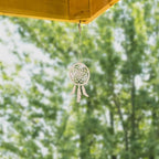 ARTIBETTER Mini Dream Catcher 20pcs Set, DIY Home Decoration Pendant Wooden Accessories Timber Wall Ornaments Dream Catcher (Beige, Third Pattern)
