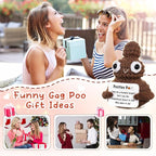 Funny Gag Poop Emotional Support Stuffed Positive Cochet Animals Pickle Gifts for Adult Men Women Brother,Weird Things Stuff Office Decor