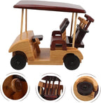 Yardwe Rustic Wooden Car Figurine Handmade Antique Vehicle Model for Vintage Decor Enthusiasts for Collectors Unique Retro Home Decoration