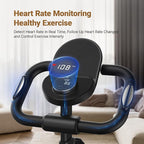 MERACH Elliptical Exercise Machine, Hyper-Quiet Magnetic Drive Elliptical Machine with 16 Resistance Levels, 330LBS Loading Capacity, Compact Elliptical Training Machines with MERACH App, E19