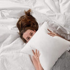 Oubonun 22"x22" Pillow Inserts (Set of 4) - 100% Cotton Cover, Square Throw Pillow Inserts for Couch, Sofa, Bed - Decorative 22 Inch White Pillow Inserts