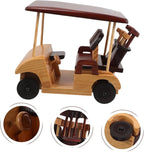 BESPORTBLE Wooden Vehicle Ornament Antique Car Model Handmade Retro Desktop Decoration for Home and Office Unique Rustic Car Sculpture for Bookshelf and Cozy Atmosphere
