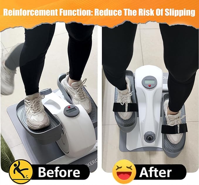 8 Pcs Ellipse Leg Exerciser Machine Pedal Straps, Suitable for Under Desk Elliptical Peddler Foot & Leg Pedal Exercixer for Seniors Fitness Home Sports Accessories