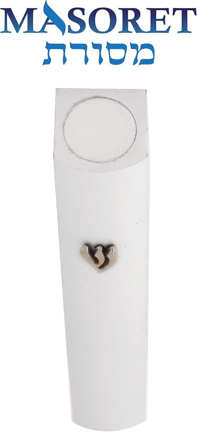 3-Piece Aluminum Door Mezuzah Cases: Special Profile, No Holes, 4-Inch 10cm Hebrew Parchment Scroll Holder Boxes