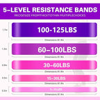 Resistance Bands,Pull Up Bands,Stretching Assist Bands Set for Men & WomenPortable Exercise, Muscle Training,Physical Therapy,Exercise Workout Bands for Working Out