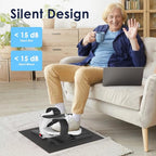 2025 New Under Desk Elliptical Machine,Portable Seated Pedal Exercise Machine for Seniors, 12 Adjustable Speed Elipse Leg Exerciser with Remote Control,Quiet Foot Exercise Machine for Home Office