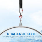 Kromax Professional Aerial Hoop Kit (85cm/90cm), 1 Ceiling Anchor, 3 Locking Carabiners, 360° Swivel, Carry Bag, Aerial Yoga Hoop for Home,Gym, Club