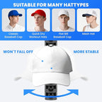 Baseball Cap Storage Rack Wall Mounted - 2-Pack - Holds 40 Caps, Space-Saving Storage and Display Rack - Strong Adhesive Wall Mount - No Drilling Required for Wall and Door Installation (Black)