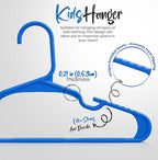 Utopia Home 60 Pack Kids Hangers - 11.5 Inch Plastic Baby Hangers for Closet - Childrens Hanger for Clothes & Infant Hanger for Closet - (Blue)