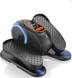 ANCHEER Under Desk Elliptical, 24-in-1 (12 Auto & 12 Manual) Elliptical Machine with Wireless Remote&Dual-Direction, Quiet Compact Leg Exerciser for Home Office