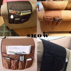 Ruibo Waterproof Sofa Couch Chair Armrest Organizer With 5 Pockets,armchair Caddy Fits For Phone, Book, Magazines, Tv Remote Control Holder/Coffee