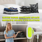 Vacuum Storage Bags for Travel with Portable Electric Pump, 8 Packs Vacuum Seal Bags for Clothing with High Pressure Pump, Compression Packing Space Saver, Portable Travel Bags for Luggage