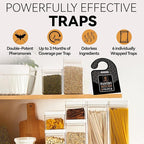 GIDEAL Pantry Moth Trap with Pheromones Prime for House Kitchen Food Cupboard 6 Pack (Grain Moth)