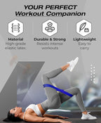 Bingwaah Mini Loop Resistance Bands – Fabric & Elastic Sets Exercise Bands for Strength Training - Rehab, Yoga, Pilates & Home Workout Equipment