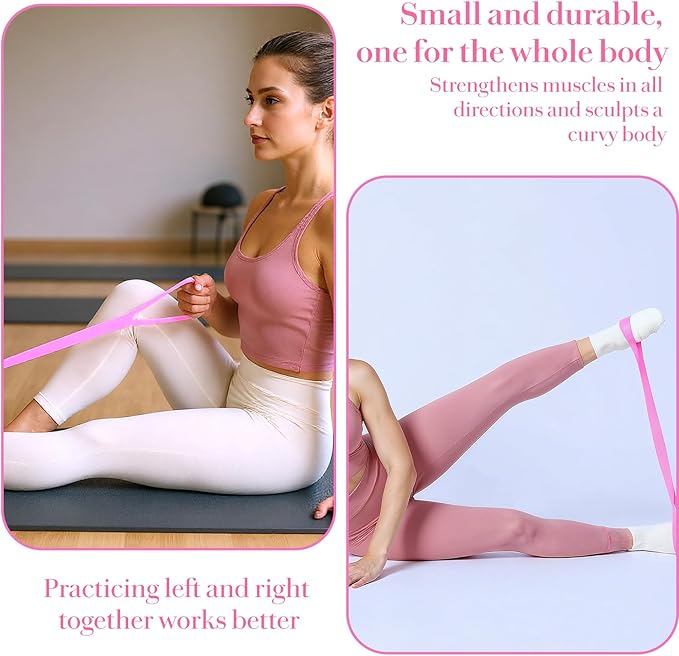 Figure 8 Resistance Band with Handles Elastic Bands for Working Out Arm Back Shoulder Training Elastic Ropes Exercise Equipment for Yoga Pilates Physical Stretching Chest Expander