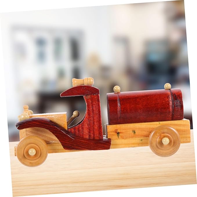 Vintage Wooden Car Model Retro Wood Car Decor for Home Decoration Unique for Car Enthusiasts Premium Quality Miniature Car Model Rustic Industrial Style Adornment
