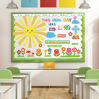 HIQINLUG Religious Christian Classroom Bulletin Board Set with Lord Spring Theme Elements for Sunday School Bible Classroom Wall Decor