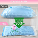 Electric Pump for Vacuum Storage Bags, 55W 5000PA Portable Travel Vacuum Pump for Storage Bags, Pink