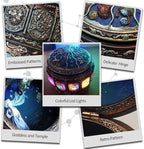 Briskfeel Music Box with Sun & Zodiac Signs, Rotating Goddess, Plays You Are My Sunshine, with 18-Note Sankyo Movement, LED Light Up Base, Musical Jewelry Box, Birthday & Christmas Gift (A1 Sun)