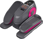 Under Desk Elliptical Machine, Electric Exerciser Pro with 16 Adjustable Speed, Quiet and Fully Assembled with Remote Control & Non-Slip Foot Straps Grey