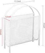 MyGift Magazine Rack, Floor Freestanding Magazine Holder for Bathroom Bedroom Office, Books Newspapers File Mail Organizer, Mid Century Modern Decor Wire Storage for Tablets and Documents