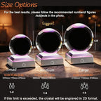 3D Crystal Photo,Personalized Gift for Dad Husband Grandpa,Custom snow globes with picture,Custom Father’s Day Anniversary Birthday,Pet Memorial Keepsake