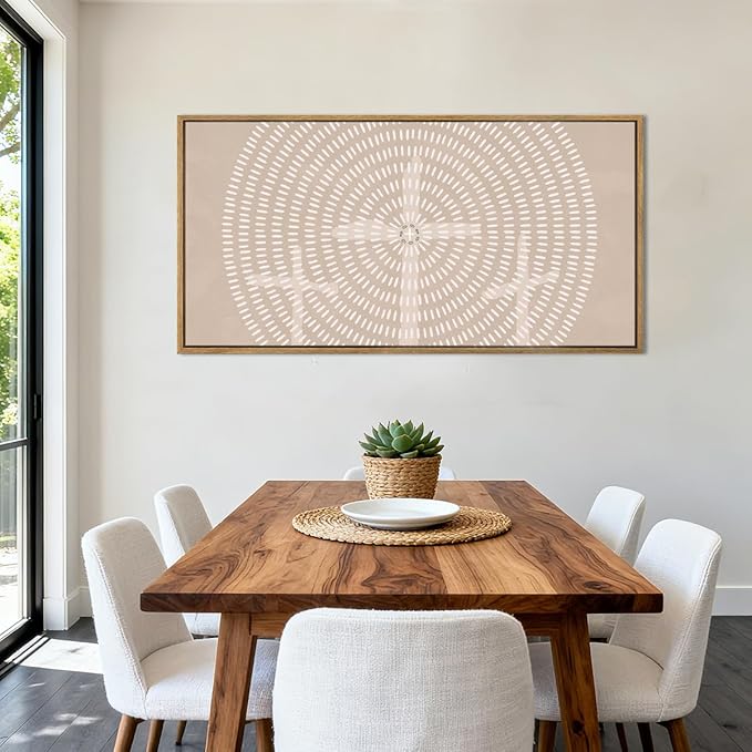 Jesus Wall Art Framed Jesus Feeds The 5000 Canvas Wall Art Christian Paintings Modern Abstract Artwork Neutral Christian Wall Decor Modern Religious Pictures for Living Room Bedroom Office Farmhouse 40x20 Inch